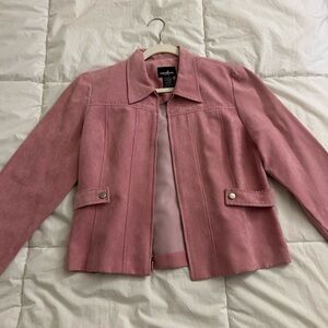 Lightweight Suede pink jacket